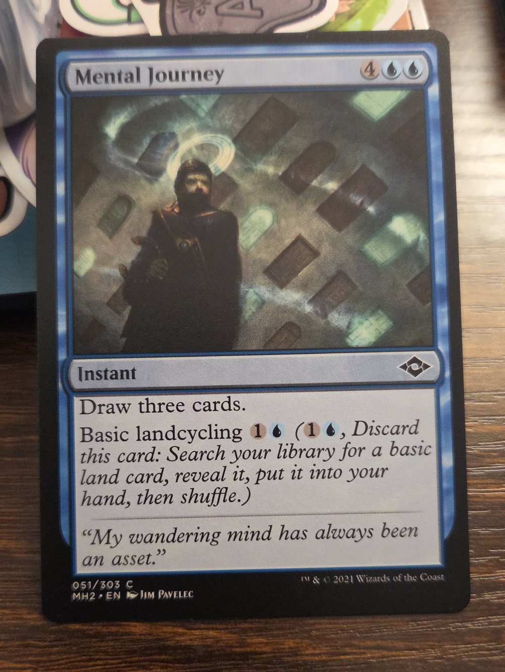 Mental Journey - Blue Game Card by Wizards of the Coast